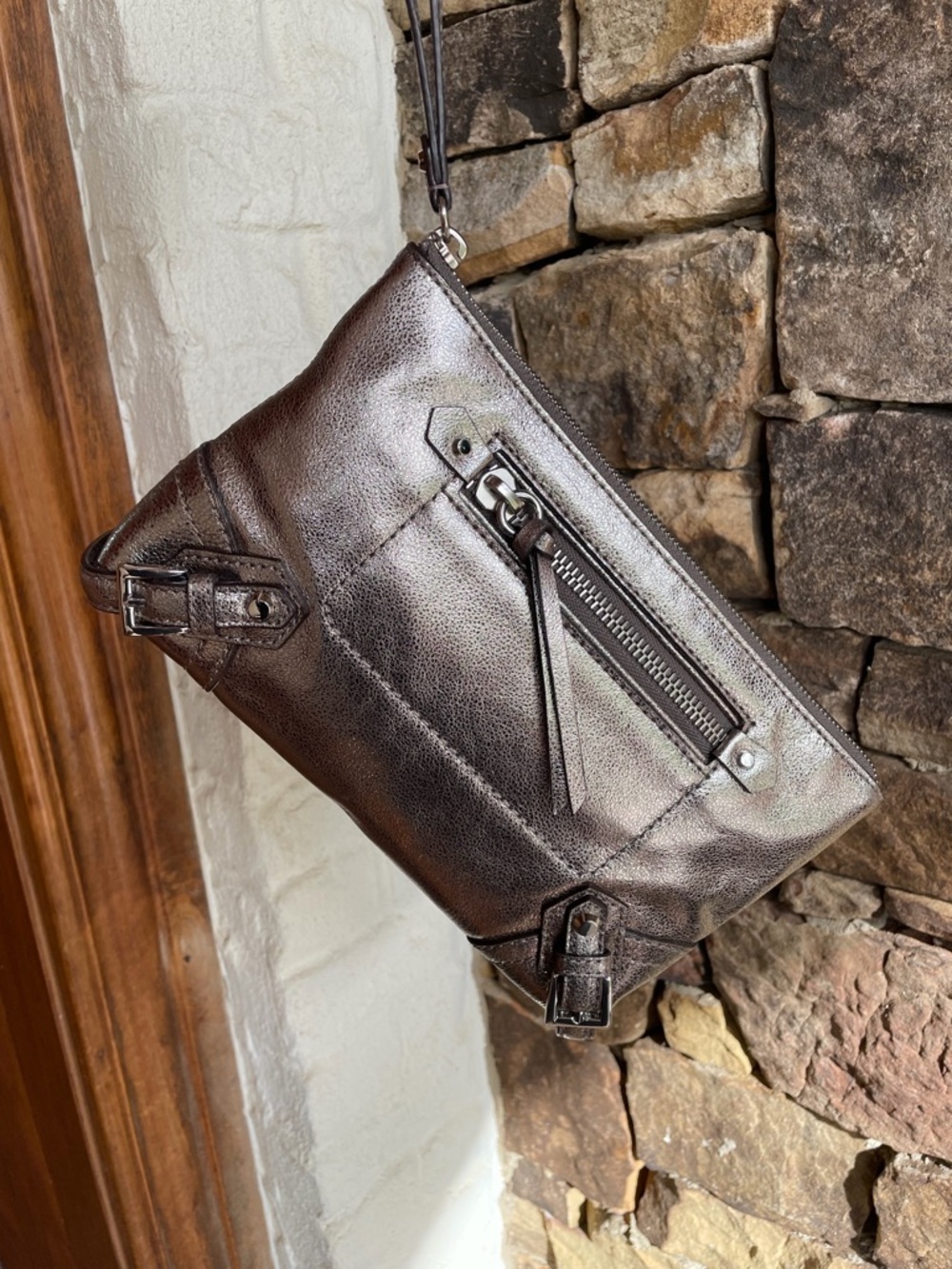 Michael Kors Fallon Wristlet Clutch - Picture 12 of 13